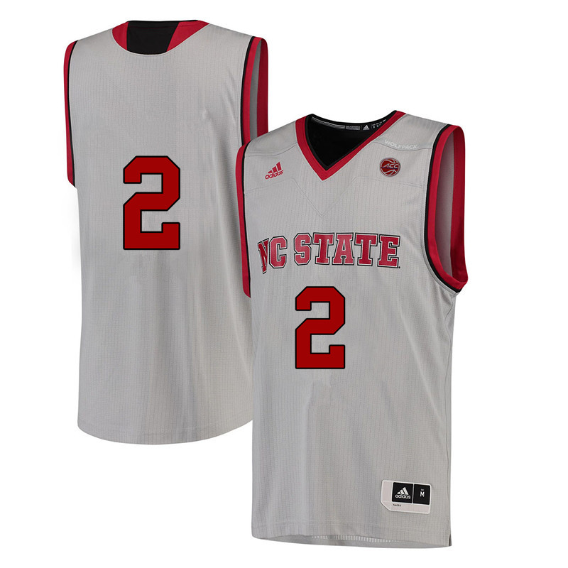 Men #2 Kaila Ealey NC State Wolfpack College Basketball Jerseys-White - Click Image to Close